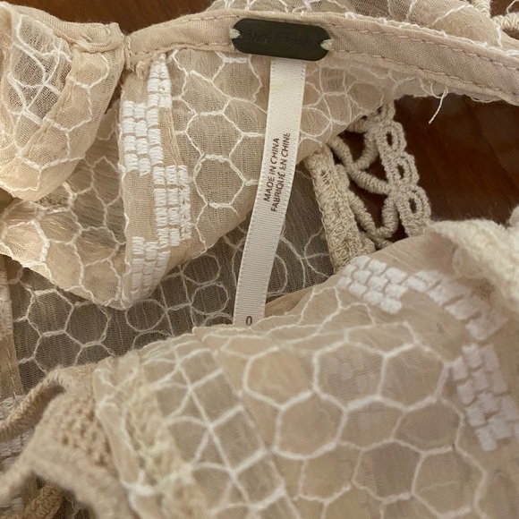 NWOT free people wherever you go crocheted mini dress size 0 - Picture 7 of 8